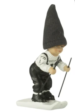 J-Line - Decorazione Bambini Sci Piccolo - Nero / Bianco