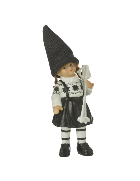 J-Line - Decorazione Bambini Sci Piccolo - Nero / Bianco