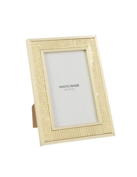 J-Line - Mirror Photo Frame - Gold Glass