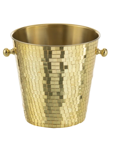 J-Line - Mosaic Ice Bucket - Gold