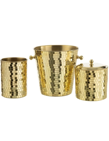 J-Line - Mosaic Wine Cooler - Gold