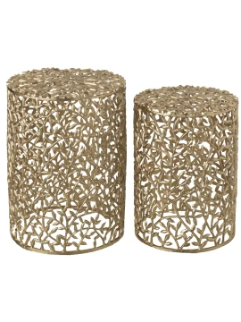 J-Line - Set of 2 Coffee Tables - Gold