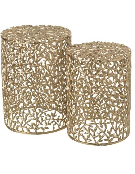 J-Line - Set of 2 Coffee Tables - Gold