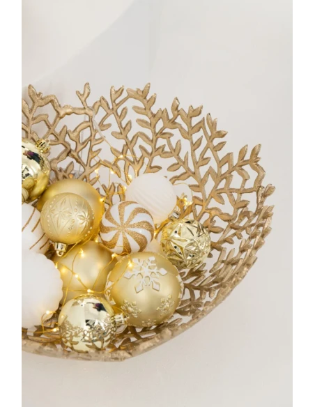 J-Line - Leaf Decorative Bowl - Gold