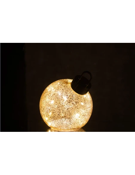 J-Line - LED Christmas Ball - Gold Glass