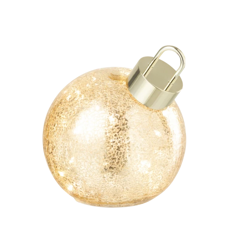 J-Line - LED Christmas Ball - Gold Glass