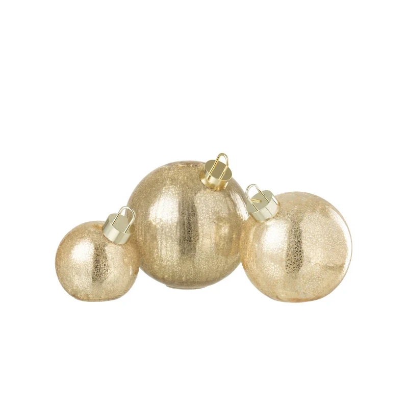 J-Line - LED Christmas Ball - Gold Glass