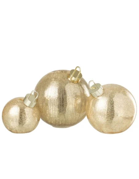 J-Line - LED Christmas Ball - Gold Glass