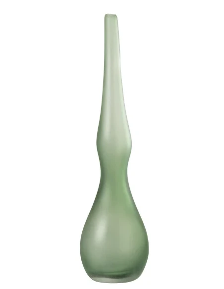 J-Line - Adria Curved Flute Vase - Mint Green