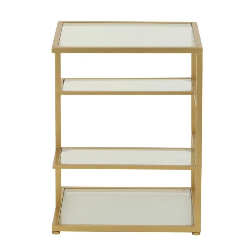 J-Line - Metal and Glass Coffee Table - Gold