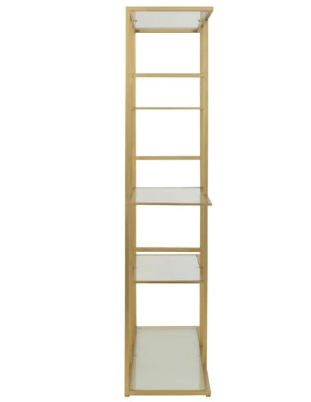 J-Line - Metal and Glass Shelf - Gold