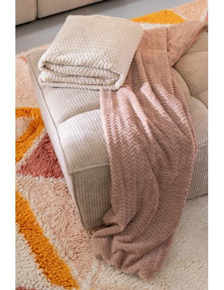J-Line - Coperta - Beige
