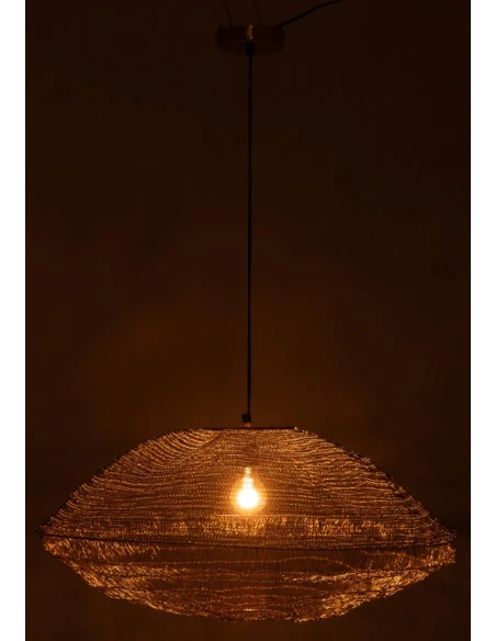 J-Line - Metal Mesh Pendant Lamp - Gold