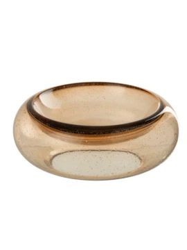 J-Line - Ciotola Decorativa Carol - Caramello