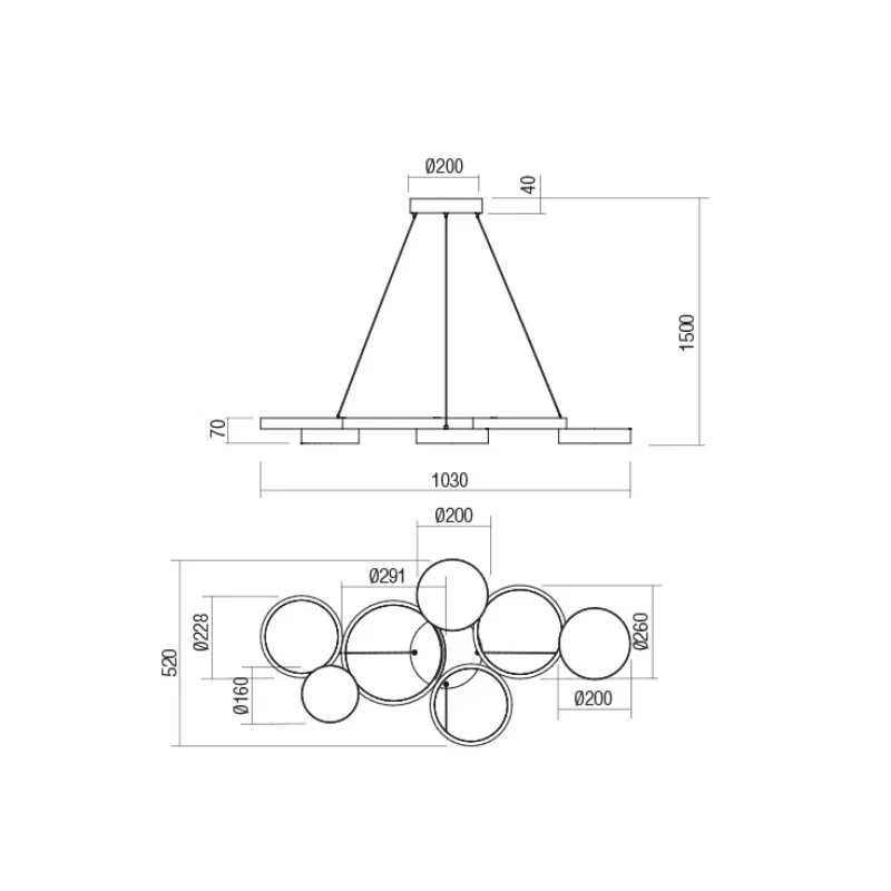 Redo Group - Cronos Pendant Lamp - Matt White