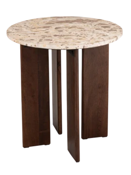 J-Line - Mathilde Side Table - Natural Marble / Beige