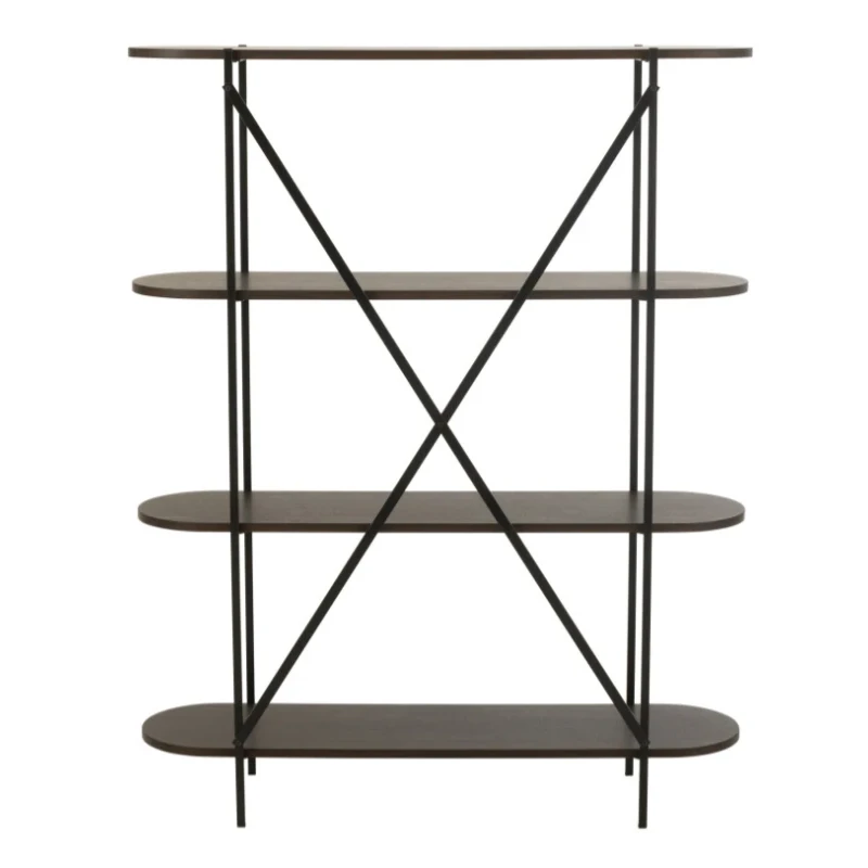 J-Line - Oval Shelf - Dark Brown