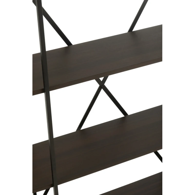J-Line - Oval Shelf - Dark Brown