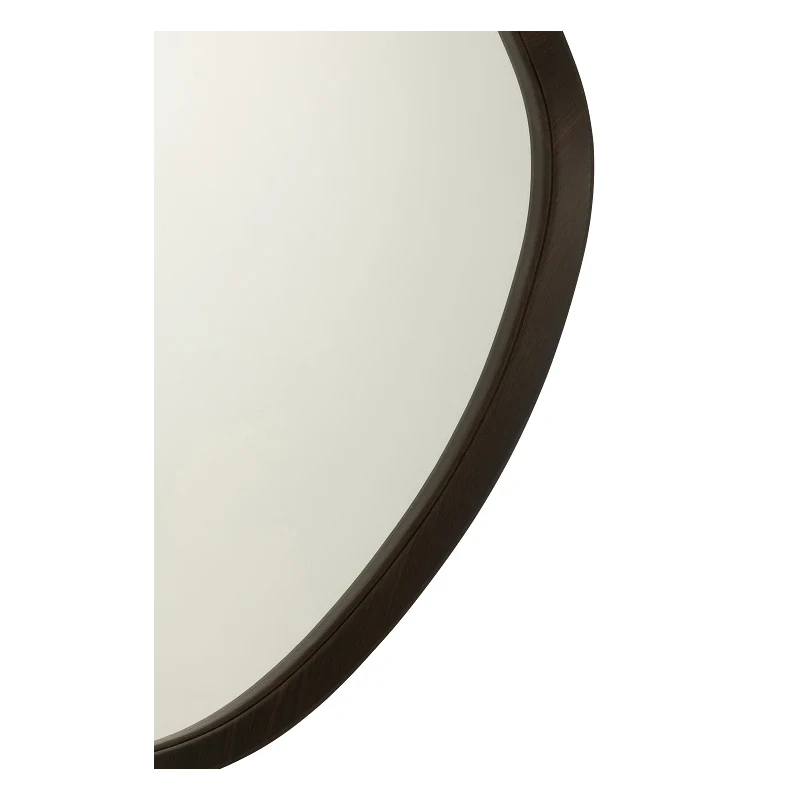 J-Line - Abstract Wall Mirror - Dark Brown