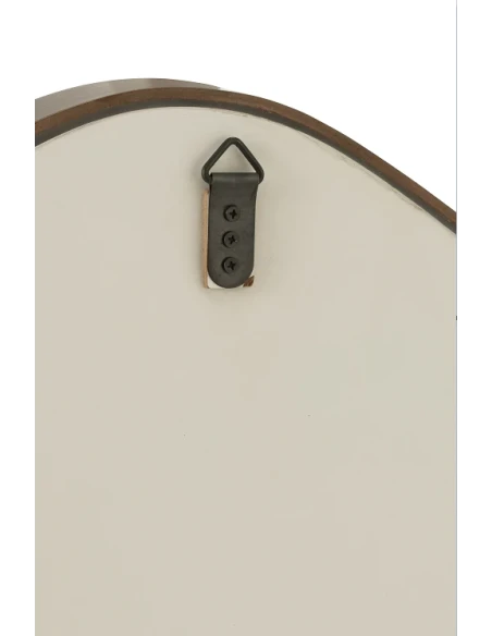 J-Line - Specchio Da Parete Astratto - Marrone Scuro