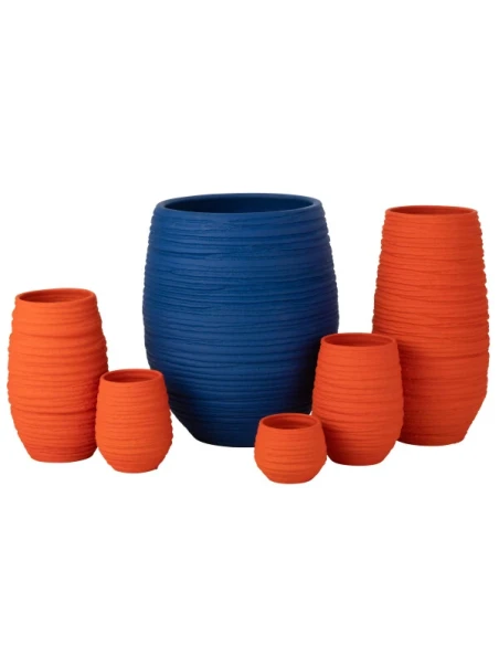 J-Line - Fiesta Planter - Orange