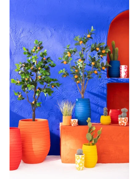J-Line - Fiesta Planter - Orange
