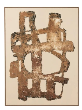 J-Line - Dipinto Vot Tela / Legno Di Abete