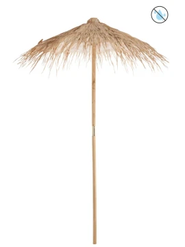 J-Line - Straw Umbrella - Natural