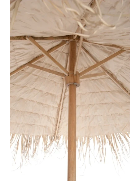 J-Line - Straw Umbrella - Natural