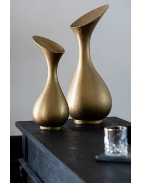 J-Line - Aluminum Vase - Gold