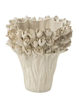 J-Line - Vaso Ambrosia - Ceramica Bianco