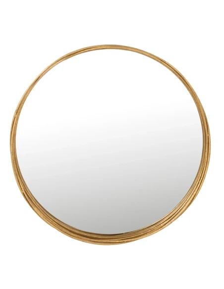 J-Line - Aurora Round Wall Mirror - Gold