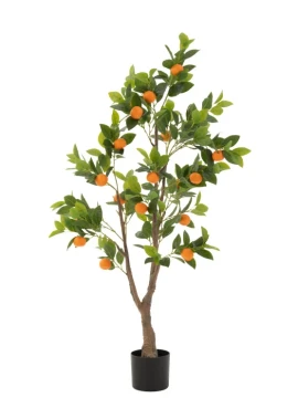 J-Line - Artificial Potted Orange Tree - Orange / Green