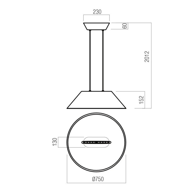 Redo Group - Akira Pendant lamp - Dark Grey/Orange