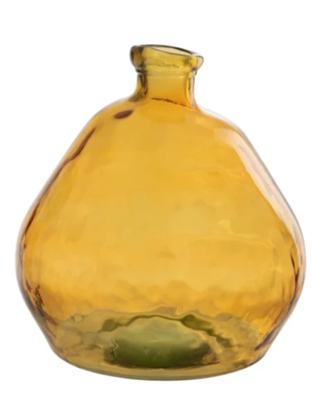 J-Line - Laura Vase - Ochre Glass