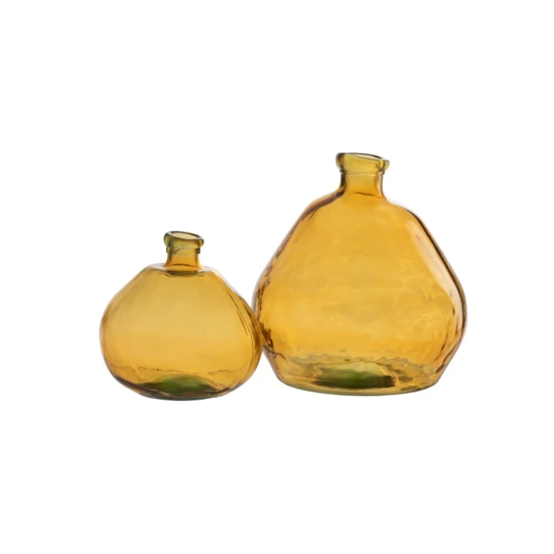 J-Line - Laura Vase - Ochre Glass