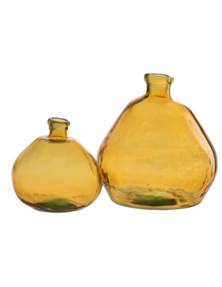 J-Line - Laura Vase - Ochre Glass