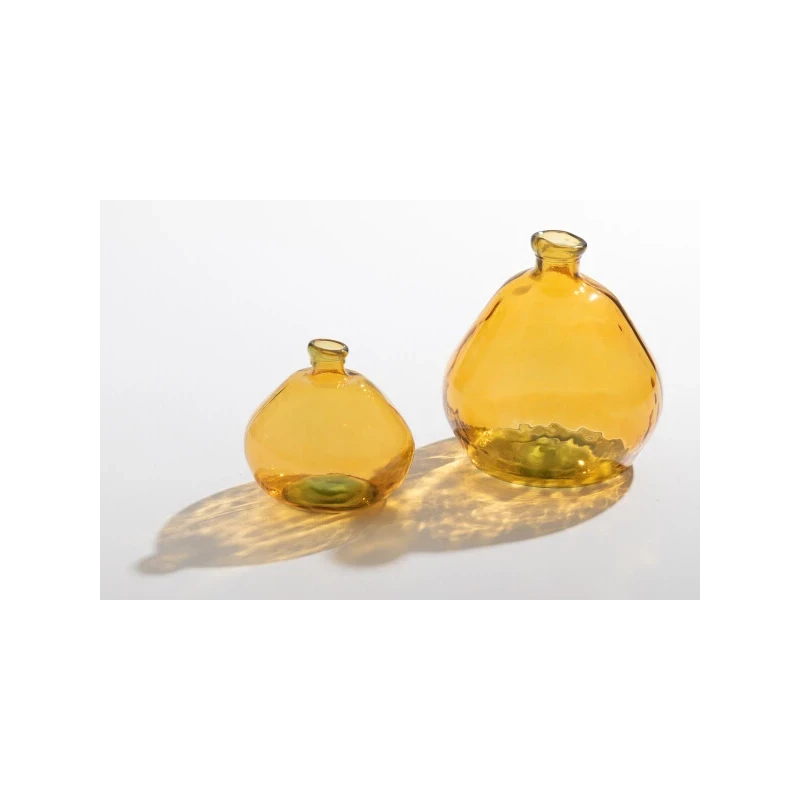 J-Line - Laura Vase - Ochre Glass