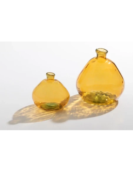 J-Line - Laura Vase - Ochre Glass