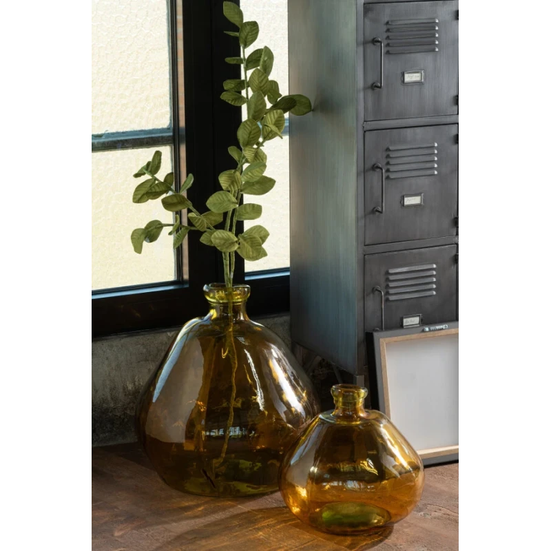 J-Line - Laura Vase - Ochre Glass