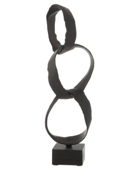 J-Line - Scultura Anelli + Piede - Nero