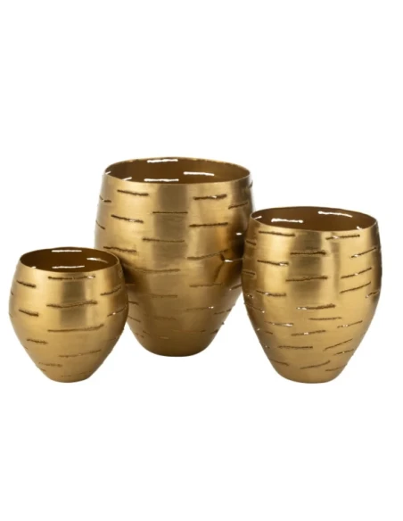 J-Line - Metal Cachepot - Gold