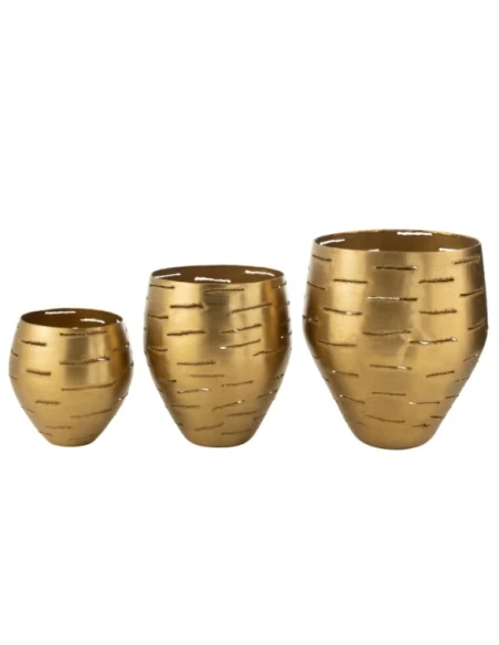 J-Line - Metal Cachepot - Gold