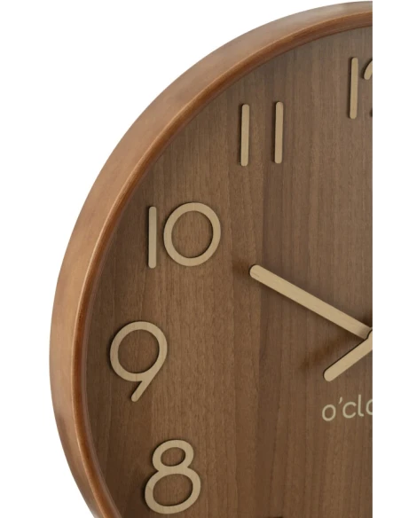 J-Line - Wall Clock - Wood