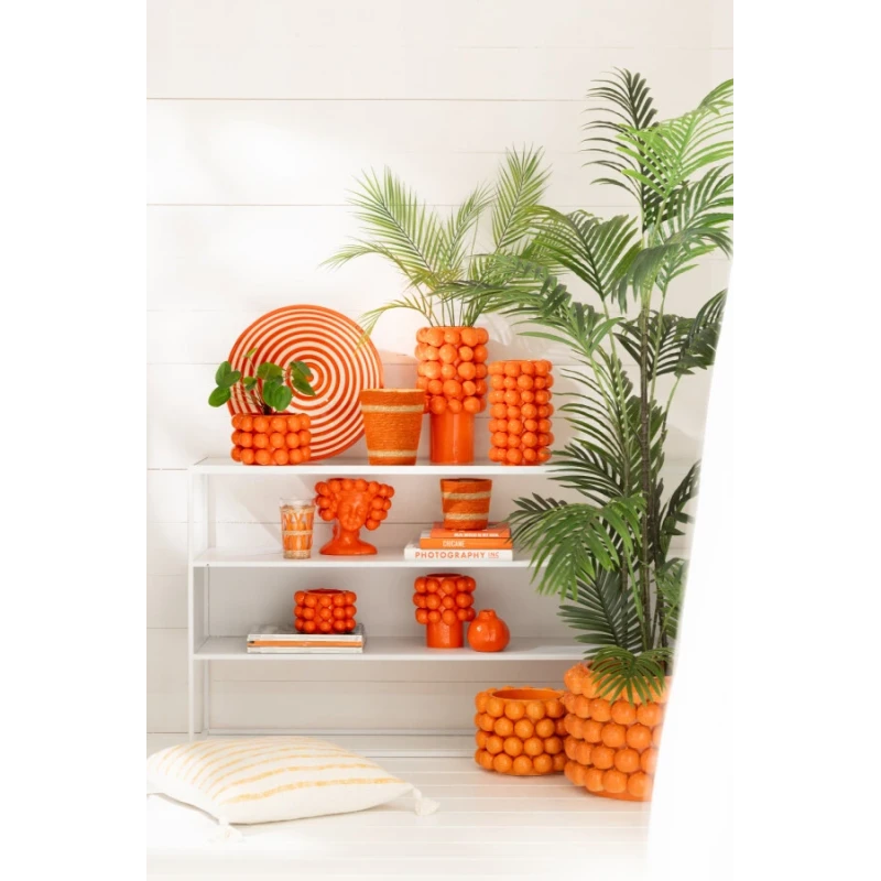J-Line - Vaso Arance -  Ceramica Arancione