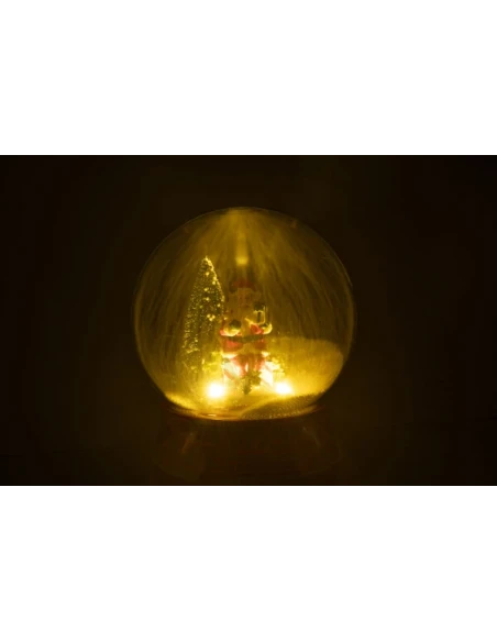 J-Line - LED Snow Globe - Santa Claus and Tree