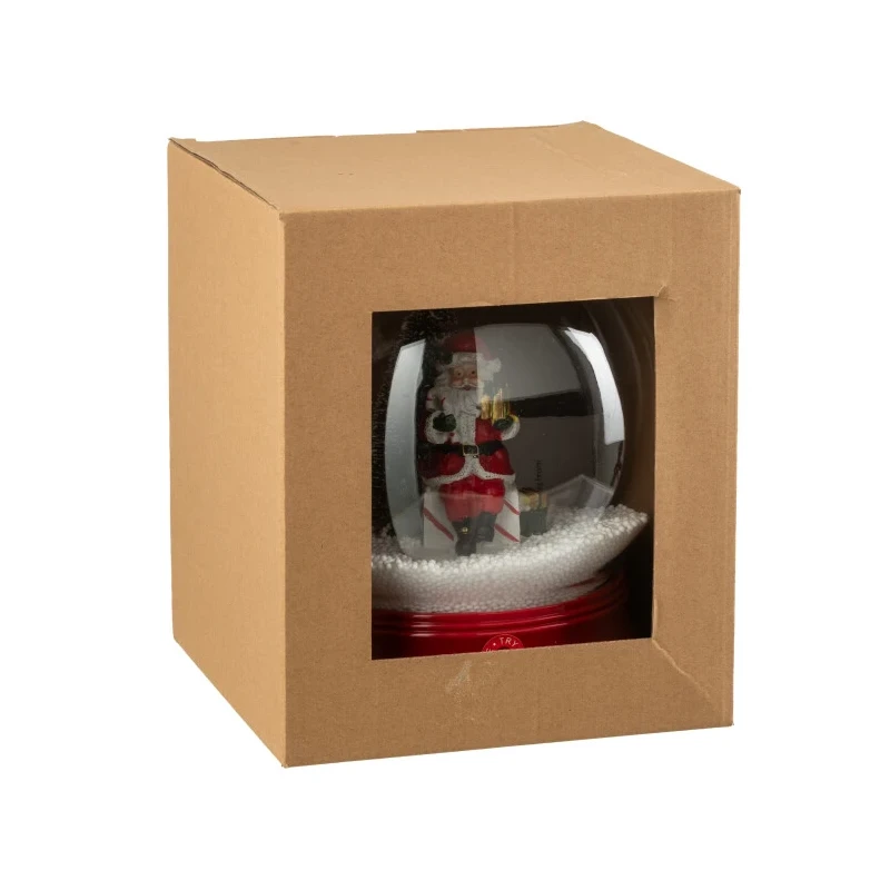 J-Line - LED Snow Globe - Santa Claus and Tree