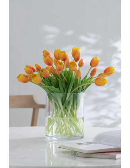 J-Line - 7-Piece Tulip Bouquet - Orange