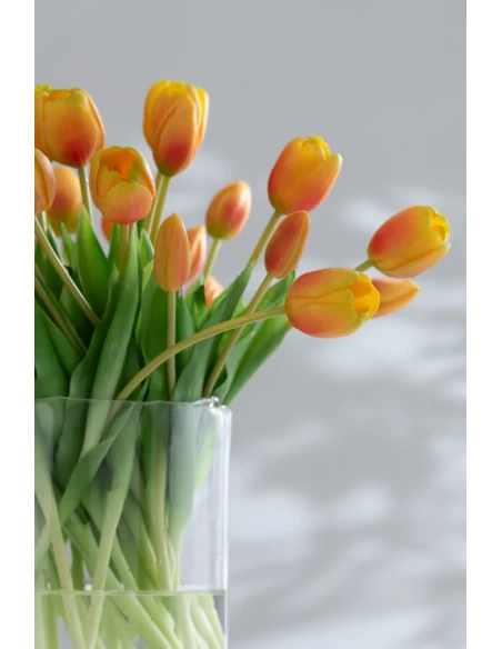 J-Line - 7-Piece Tulip Bouquet - Orange