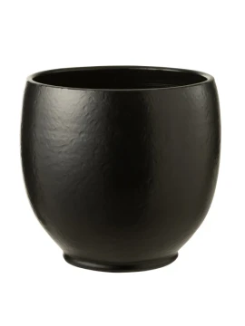 J-Line - Ying Planter - Black Ceramic